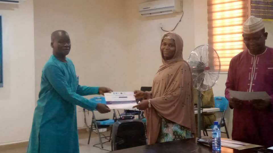 Award of Certificate for Participation to Research Officer 2